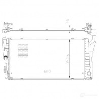Радиатор охлаждения двигателя NRF BR NKU 50039 1436985976 - Изображение 6
