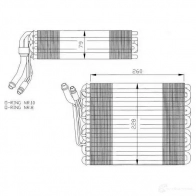 Испаритель кондиционера NRF 8718042025982 VD8I 3 36023 Volkswagen Transporter (T4) 4 Автобус 2.4 D 78 л.с. 1990 – 1998