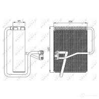 Испаритель кондиционера, радиатор печки NRF 8718042026453 JM0A 2FG 1788145 36072 - Изображение 5