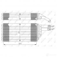 Испаритель кондиционера, радиатор печки NRF 8718042026309 5VW 03 1788134 36057 - Изображение 6