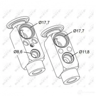 Расширительный клапан кондиционера NRF 6DBC TYC 1788269 38478 8718042147592 - Изображение 6