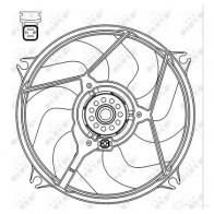 Вентилятор радиатора NRF 8718042062680 47069 Citroen Xsara Picasso 1 (N68) Минивэн 1.6 95 л.с. 1999 – 2024 W6C0TM I
