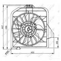 Вентилятор радиатора NRF 8718042062635 47032 1788348 WH S7EO - Изображение 3