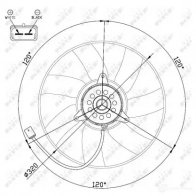 Вентилятор радиатора NRF 8718042120588 47480 1788654 NYWM K - Изображение 3