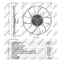 Вентилятор радиатора NRF 8718042184139 47751 1788896 0C SHP6 - Изображение 2
