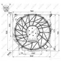 Вентилятор радиатора NRF F6L9 C6 47672 1788833 8718042131812 - Изображение 3
