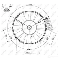 Вентилятор радиатора NRF 47467 O0 7P48J 1788641 8718042120458 - Изображение 2