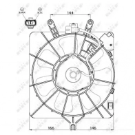 Вентилятор радиатора NRF 47512 1788685 8718042120885 D67RW W - Изображение 3