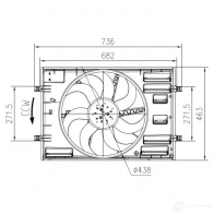 Вентилятор радиатора NRF JK1S VZ3 47916 Audi A3 (8VA, F) 3 Спортбек 2.0 Tdi 136 л.с. 2013 – наст. время