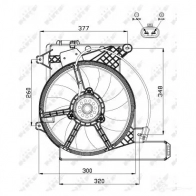 Вентилятор радиатора NRF 1788661 8718042120656 47488 1A 46GR9 - Изображение 3