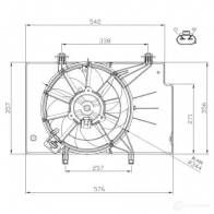 Вентилятор радиатора NRF Ford Fiesta 6 (CB1, CCN) Хэтчбек 1.0 EcoBoost 125 л.с. 2012 – 2024 47957 4 QEX4O8