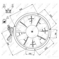 Вентилятор радиатора NRF 1788644 47470 FBR IR 8718042120489 - Изображение 2