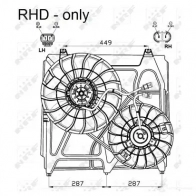 Вентилятор радиатора NRF 8718042126153 RR9 6I4 1788719 47549 - Изображение 6