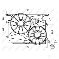 Вентилятор радиатора NRF 47535 1788707 SB 4Z2E6 8718042121110 - Изображение 3