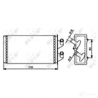 Радиатор печки, теплообменник NRF 1790453 EGMW5 I 53213 8718042034854 - Изображение 5