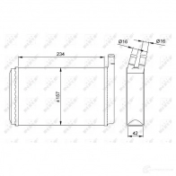 Радиатор печки, теплообменник NRF 9 MRGCK 1792005 8718042042217 58614 - Изображение 5