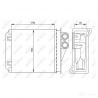 Радиатор печки, теплообменник NRF 54236 1791251 8718042099402 XC VERK - Изображение 5