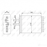 Радиатор печки, теплообменник NRF Q63 0Z2 8718042034779 53205 1790444 - Изображение 5