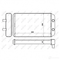 Радиатор печки, теплообменник NRF 8718042062581 53562 1790775 3CBZ L - Изображение 3