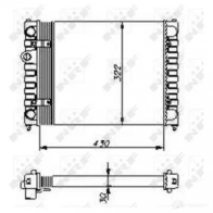 Радиатор печки, теплообменник NRF 8718042062581 53562 1790775 3CBZ L - Изображение 4