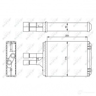 Радиатор печки, теплообменник NRF 450 KZ 1791257 8718042100153 54242 - Изображение 3