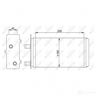 Радиатор печки, теплообменник NRF 1790454 8M T9A 8718042034861 53214 - Изображение 5
