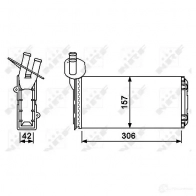 Радиатор печки, теплообменник NRF 53889 8718042099013 1791082 ST1 0NK - Изображение 6