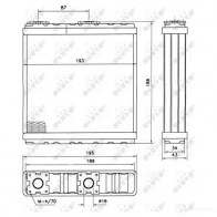 Радиатор печки, теплообменник NRF 52098 1790090 8718042033468 WYXQ ZI - Изображение 5