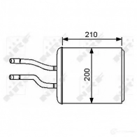 Радиатор печки, теплообменник NRF 8718042035127 EKJ PLJZ 53244 1790476