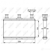 Радиатор печки, теплообменник NRF 8718042150318 1791326 54311 CZ 81Z - Изображение 5