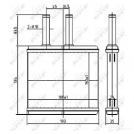 Радиатор печки, теплообменник NRF T FXGD 54269 1791284 8718042116703 - Изображение 6