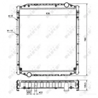 Радиатор печки, теплообменник NRF 8718042040145 58062 XVI0 52 1791622 - Изображение 4