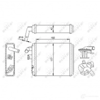 Радиатор печки, теплообменник NRF 8718042122308 54282 1791297 IZFB 3 - Изображение 6