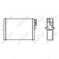Радиатор печки, теплообменник NRF 1790772 8718042062550 67D AZDT 53559 - Изображение 3