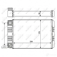 Радиатор печки, теплообменник NRF 8718042116901 54274 Q J04M 1791289 - Изображение 6
