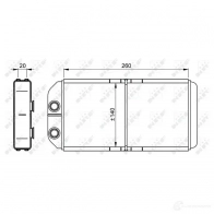 Радиатор печки, теплообменник NRF 54261 7JIFZM 4 1791276 8718042115010 - Изображение 3