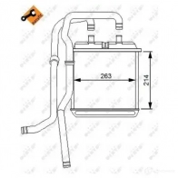 Радиатор печки, теплообменник NRF 54216 6 WC2B 8718042074188 1791236 - Изображение 3
