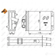 Радиатор печки, теплообменник NRF 53641 RZJ5 Y2G 8718042038005 1790854 - Изображение 6