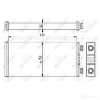 Радиатор печки, теплообменник NRF 54257 1791272 8718042114594 HJ MO3H - Изображение 3