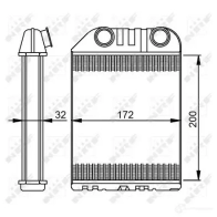 Радиатор печки, теплообменник NRF 54287 5V9 M28N 1791302 8718042126467 - Изображение 6