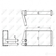 Радиатор печки, теплообменник NRF 7VE38 B 8718042115072 1791282 54267 - Изображение 5