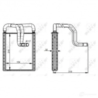 Радиатор печки, теплообменник NRF S3 TRG 54335 8718042188380 1219614001 - Изображение 6