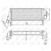 Интеркулер NRF 8718042111593 1785362 30255 S6X5 3QV - Изображение 5