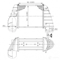 Интеркулер NRF Audi A3 (8L1) 1 Хэтчбек 1.8 S3 Quattro 224 л.с. 2001 – 2003 RVE FP 309040