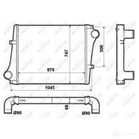 Интеркулер NRF 8718042095817 1785341 30232 QIIG BK - Изображение 5