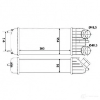 Интеркулер NRF 8718042145376 30508 K 0ELU Citroen C3 Picasso 1 (HD, PF1) Минивэн 1.6 HDi 109 л.с. 2009 – 2024