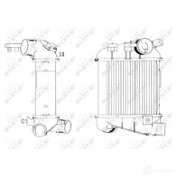 Интеркулер NRF K TM27C 8718042063915 Audi A4 (B7) 3 Универсал 2.7 Tdi 163 л.с. 2005 – 2008 30770