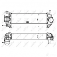 Интеркулер NRF 30468 PU2NB YX 8718042100566 1785531 - Изображение 6