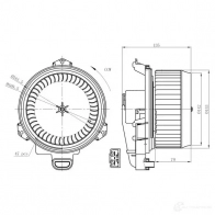 Моторчик вентилятора печки NRF 1424834777 34181 FVGX B 8718042301864 - Изображение 8