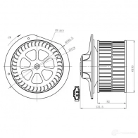 Моторчик вентилятора печки NRF 34288 L 9TL0BP Seat Alhambra (7M) 1 Минивэн 1.9 TDI 131 л.с. 2002 – 2008